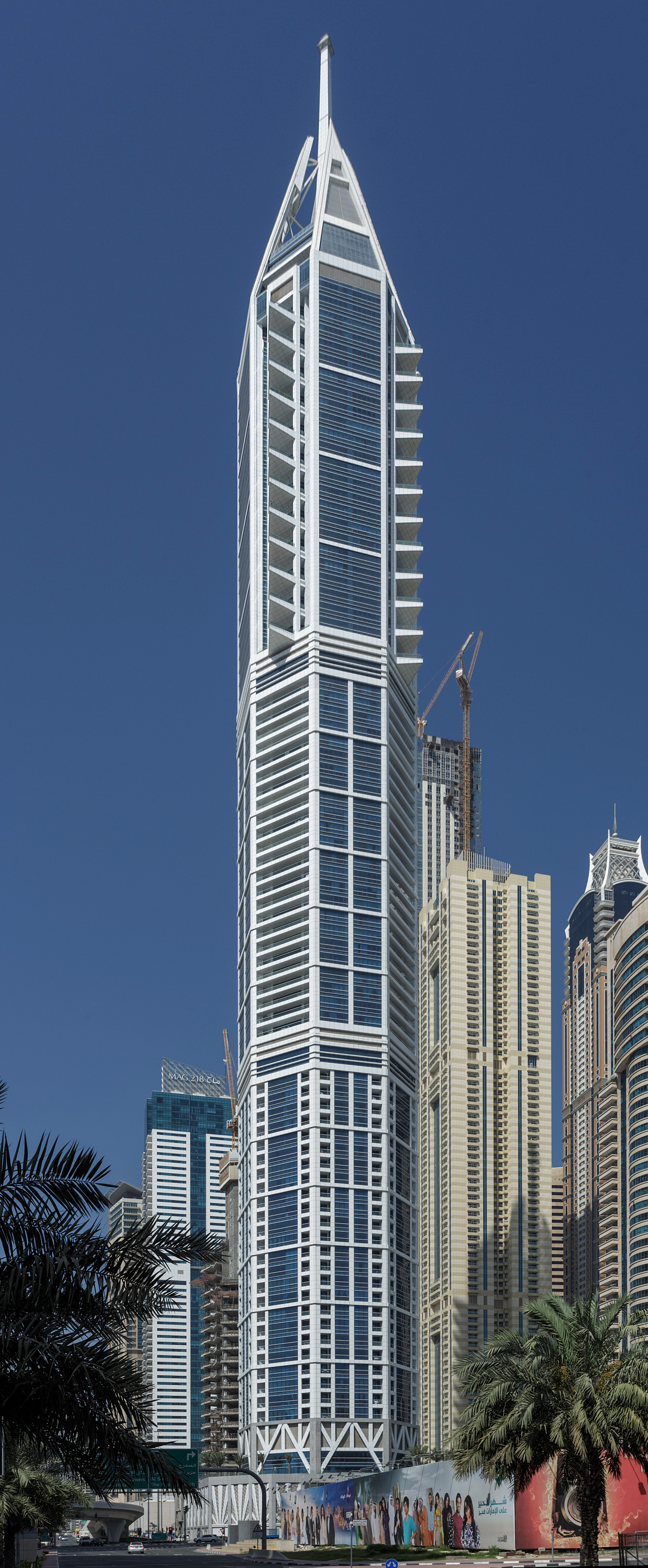 23 Marina, Dubai - View from the northeast. © Mathias Beinling